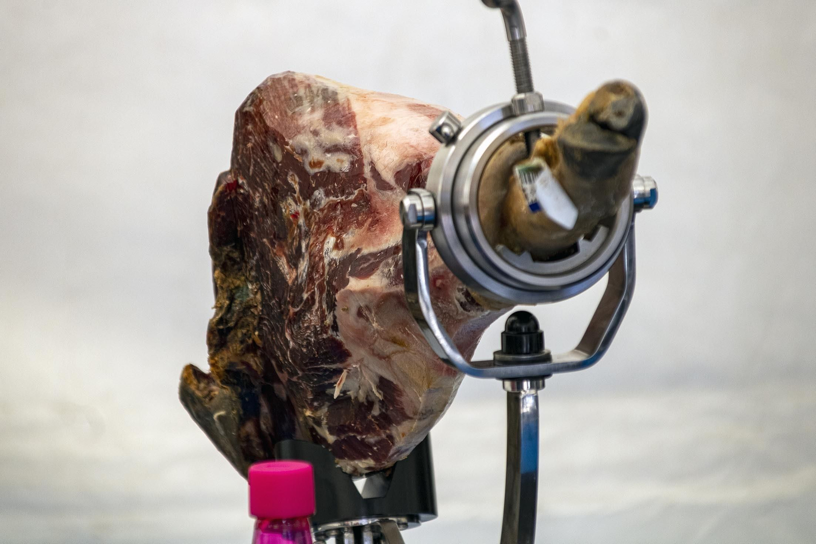 Imágenes del inicio del intento de conseguir el récord Guinnes de cortar jamón en Huelva