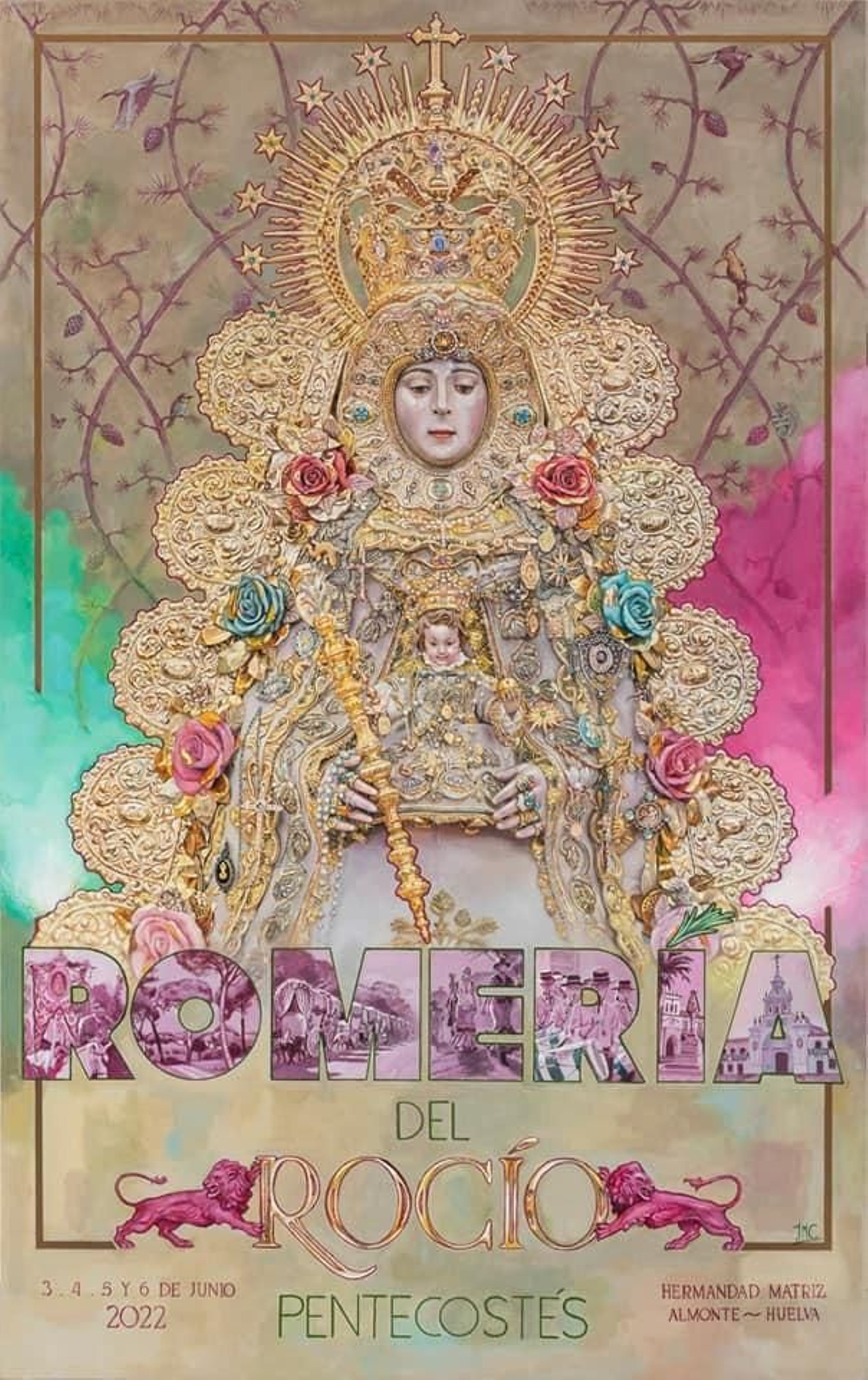 El cartel de la Matriz para la Romería del Rocío 2022.
