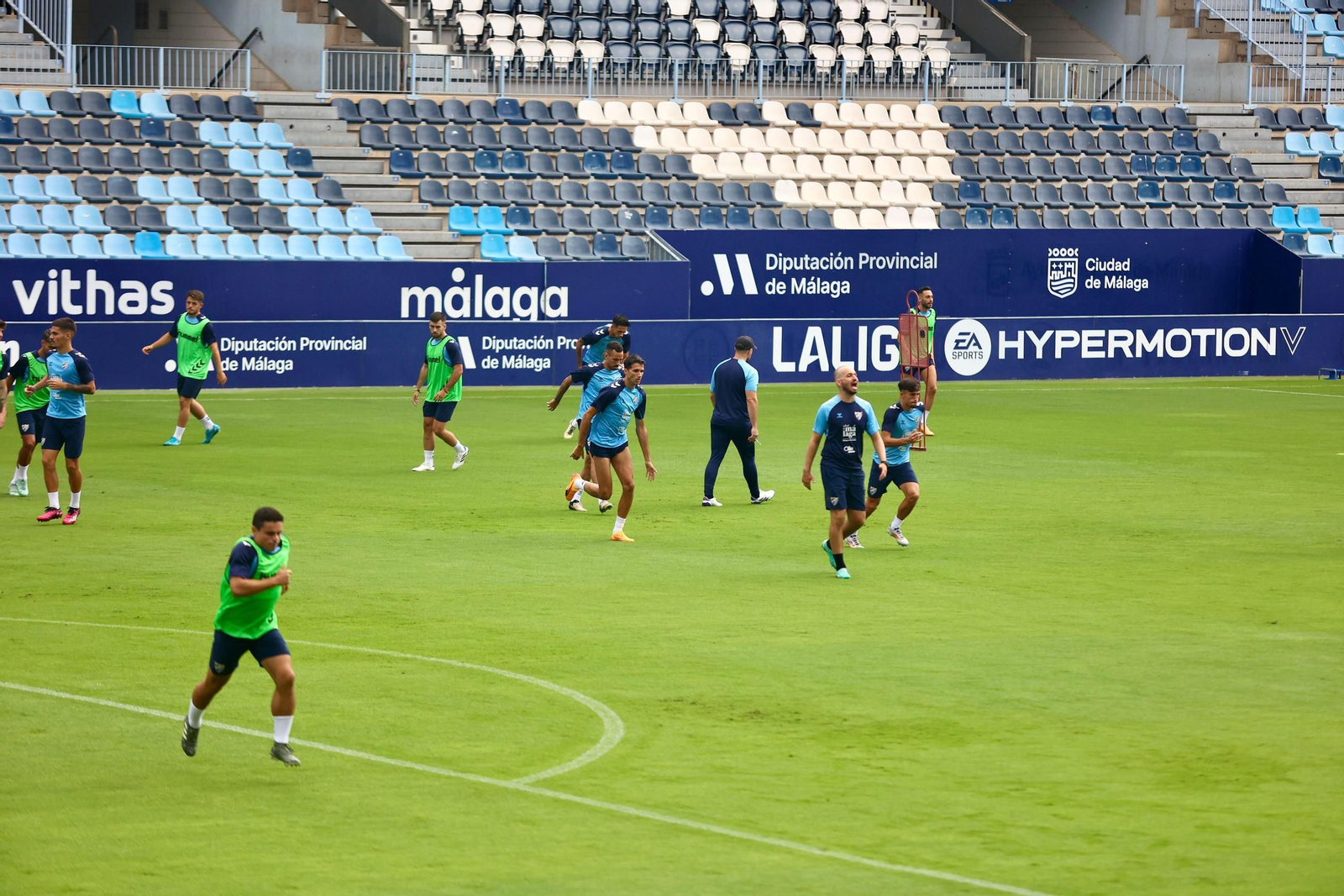 Sergio Castel, último fichaje del Málaga CF, ya suda