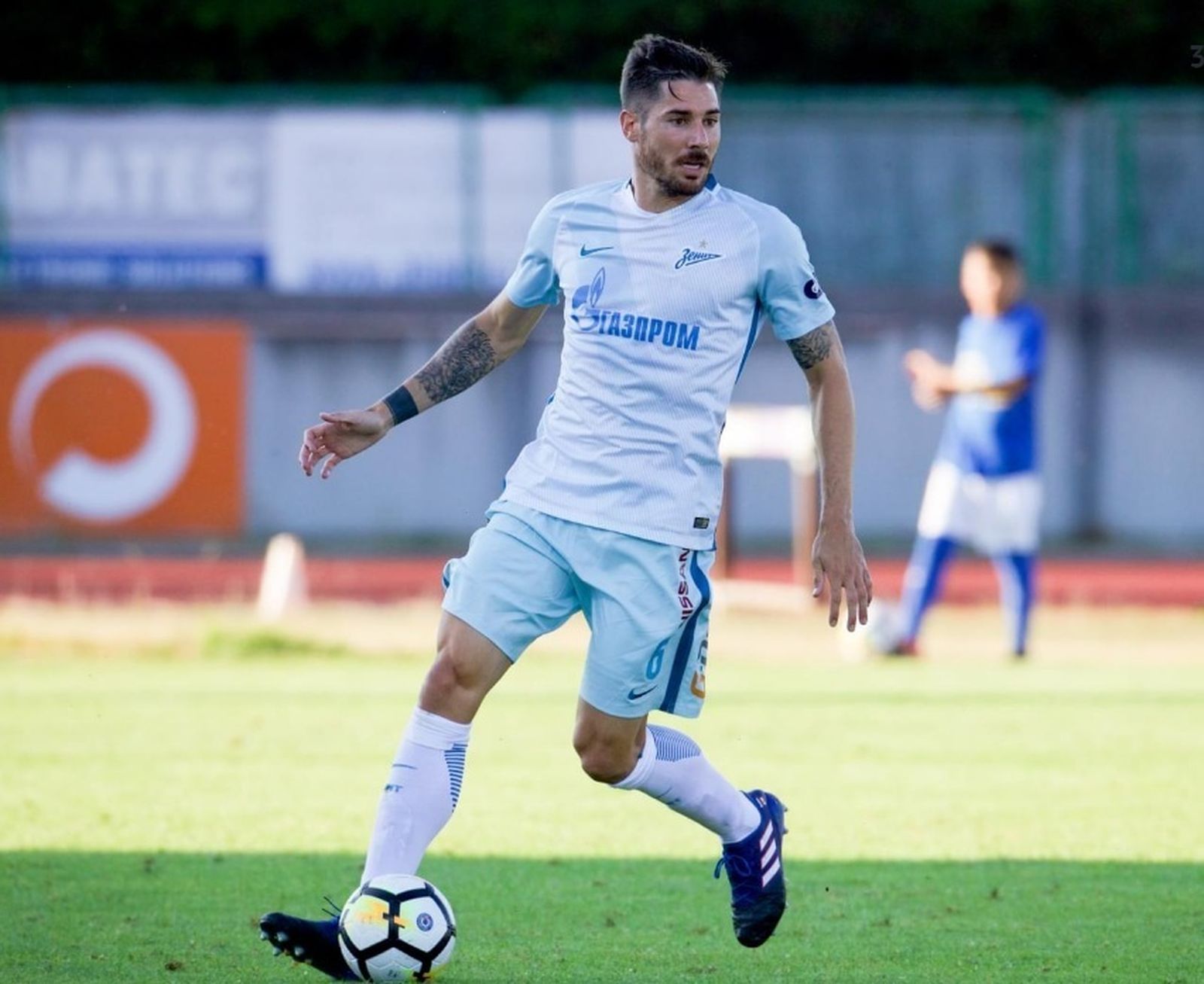 El centrocampista Javi García, en un partido con el Zenit.