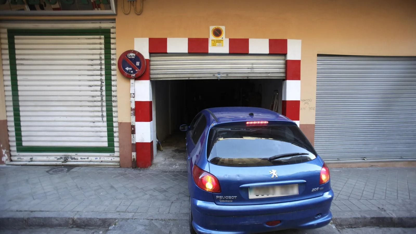 Un vado permanente con licencia