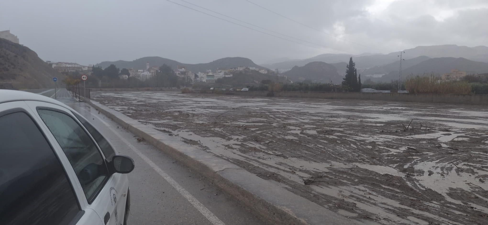 No solo lluvia, también granizo: así ha pasado la borrasca Emilia por el Almanzora y Los Vélez