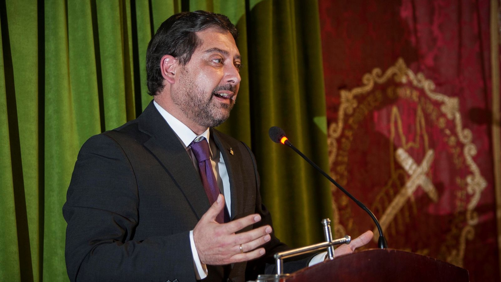 José Moreno Fraile, durante el Pregón del Cargador (JCC) que pronunció en 2017.