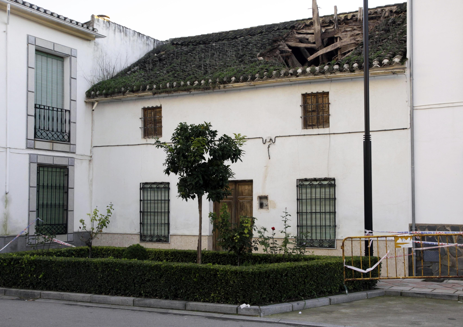 La casa de Valderrubio, antes de que comenzaran las obras de restauración.