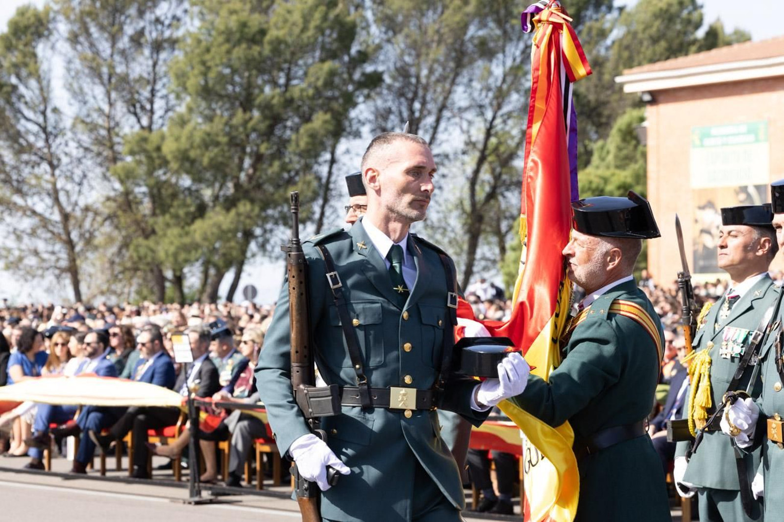 Acto de jura de bandera de la 130ª promoción de guardias civiles de la Academia de Baeza