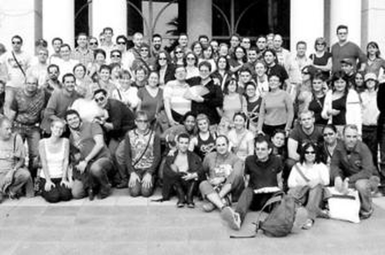 Los miembros de la Asociación Colega durante la visita del pasado fin de semana.