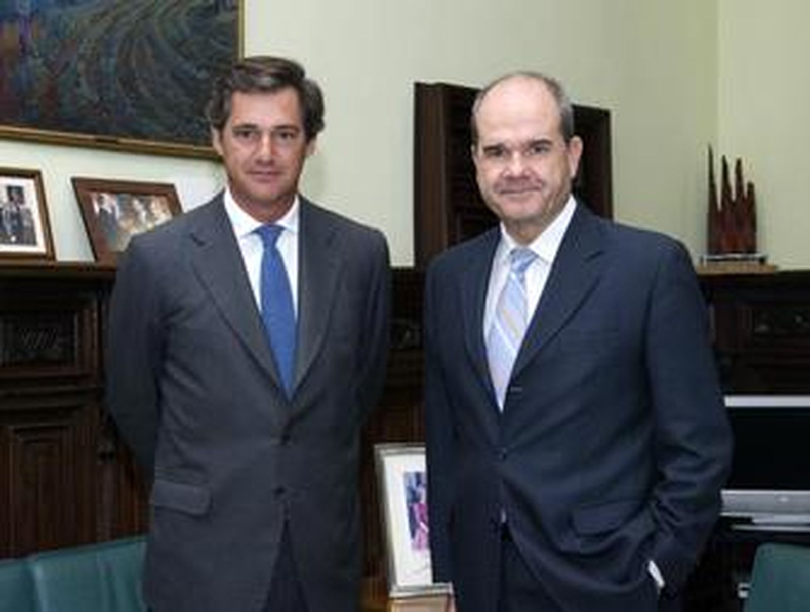 José Manuel Entrecanales, presidente de Endesa, en noviembre pasado con Manuel Chaves.
