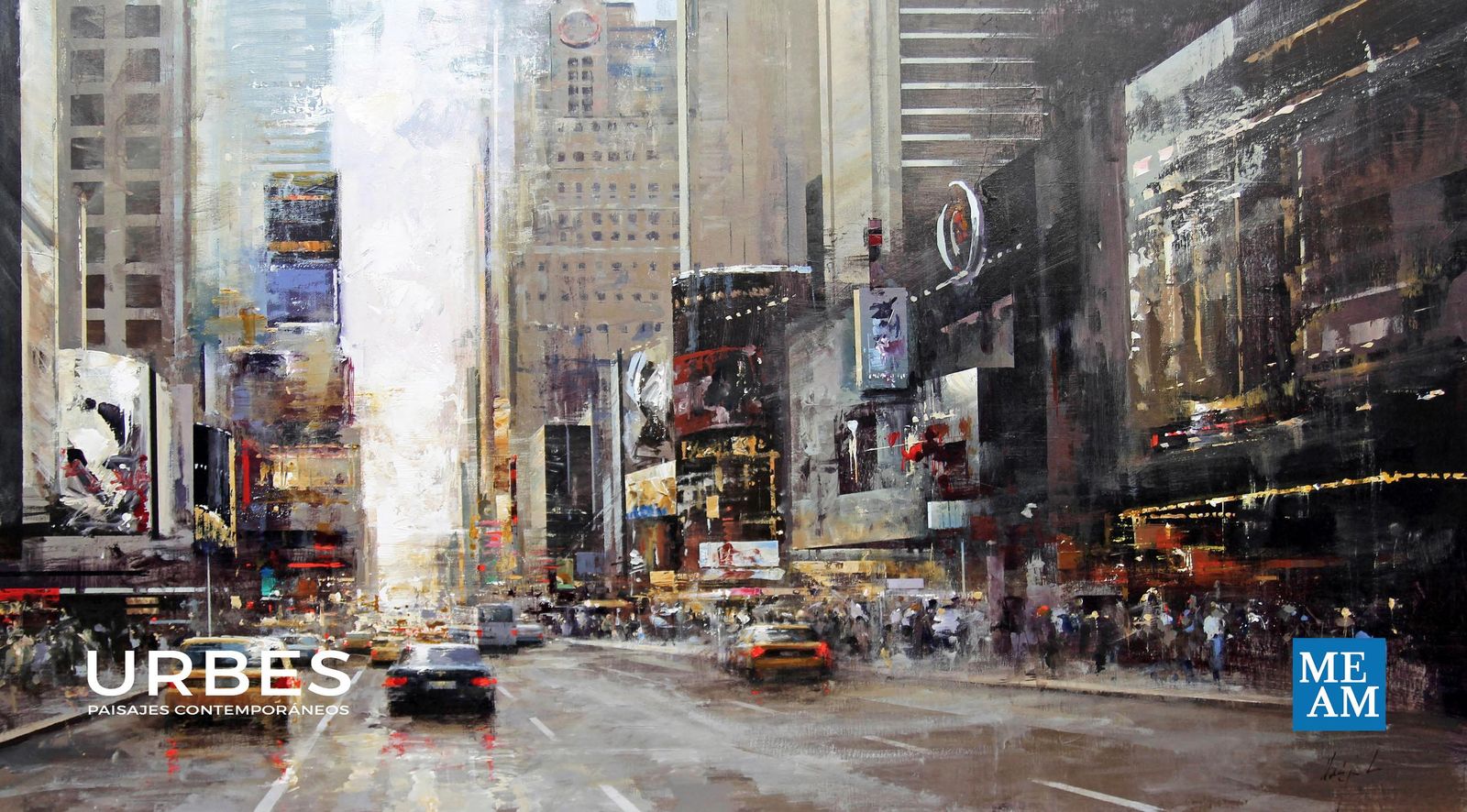 Cartel de la exposición en el MEAM de Barcelona con la obra de Galán Urréjola