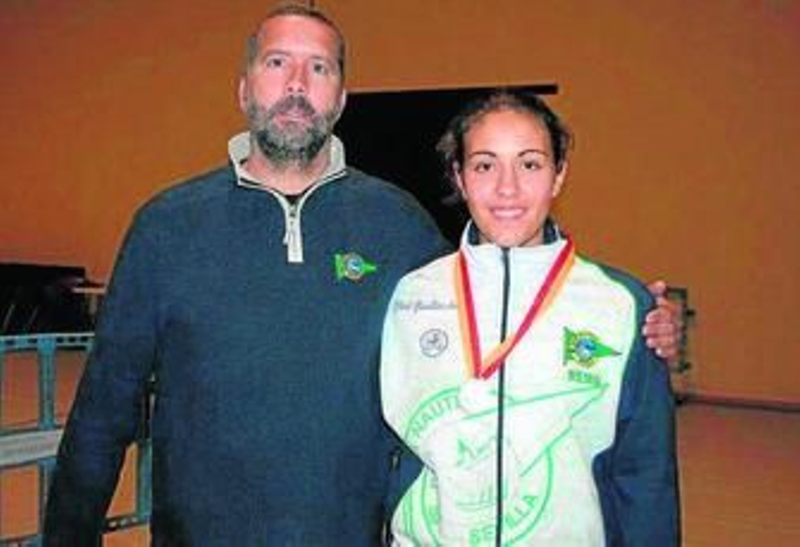 La linense Valeria Palma, ayer con su medalla de plata.