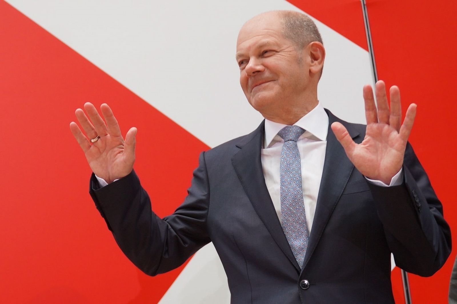 El candidato socialdemócrata a la Cancillería alemana, Olaf Scholz