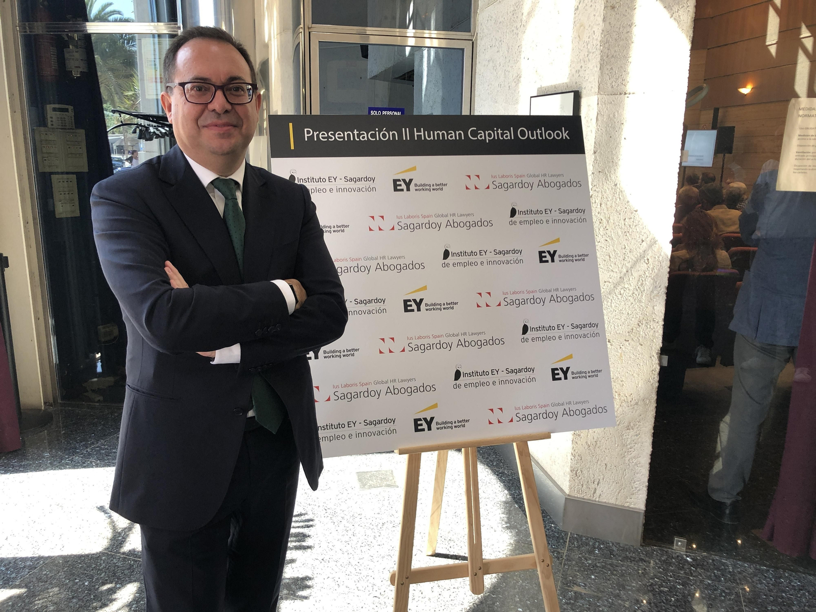 Antonio Jesús García, socio de EY en Málaga, este miércoles en un acto.
