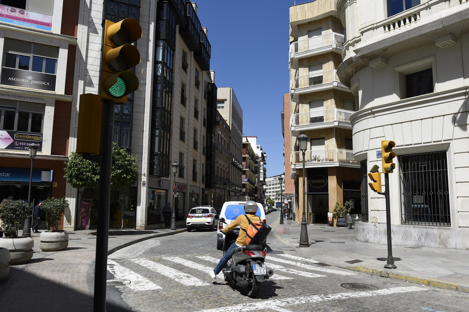 Imágenes de las calles que se incluirán en la peatonalización del centro