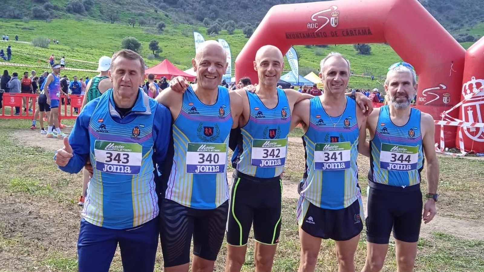 La expedición del Veteranos de Algeciras, en Cártama.