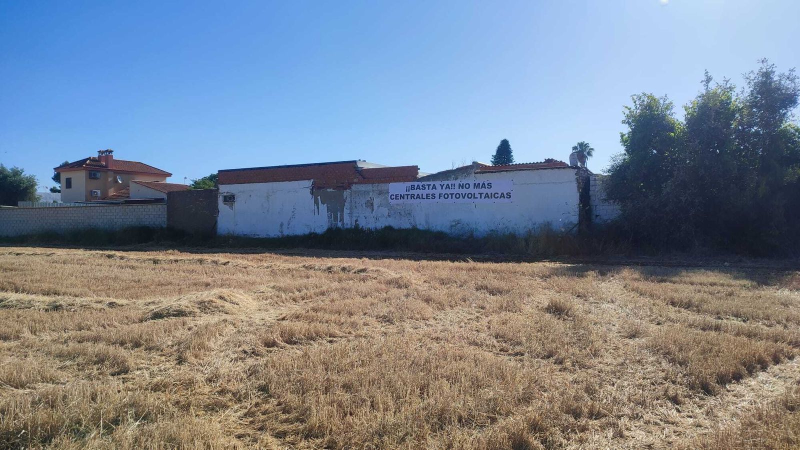Los terrenos donde están previstas las tres plantas fotovoltaicas.
