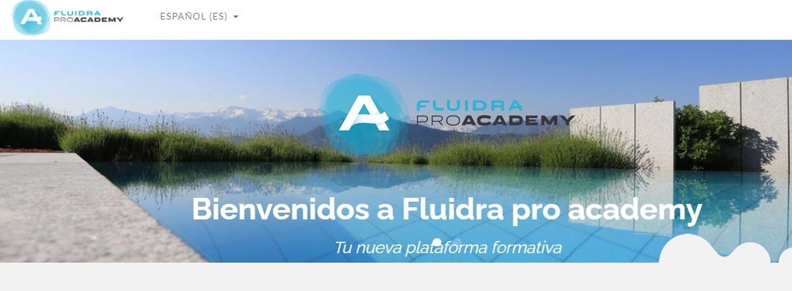 Plataforma de formación de Fluidra.