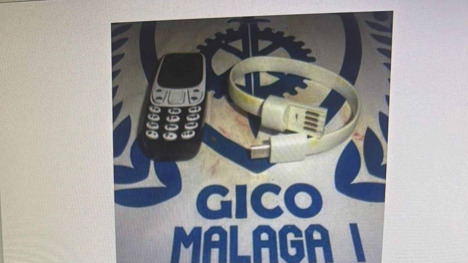 Objetos prohibidos encontrados