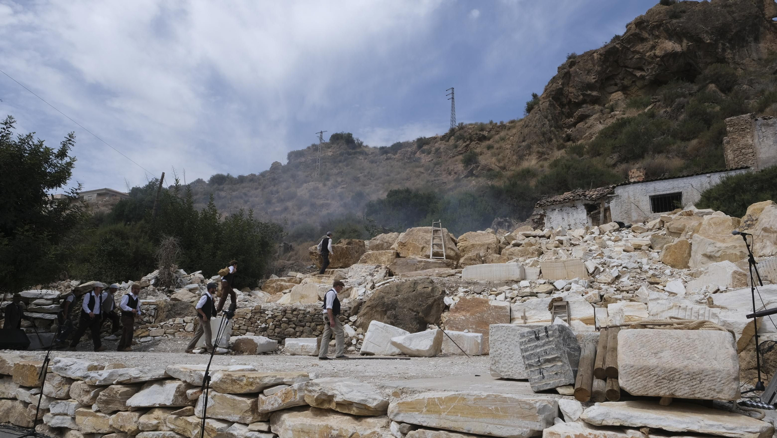 Imágenes de la recreación histórica Canteros y Caciques, en Macael