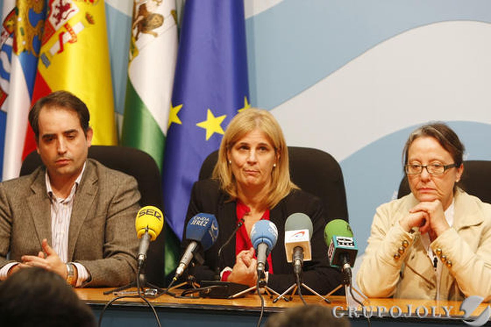María José García-Pelayo, durante su comparecencia en el Ayuntamiento en la noche de ayer.

Foto: Pascual