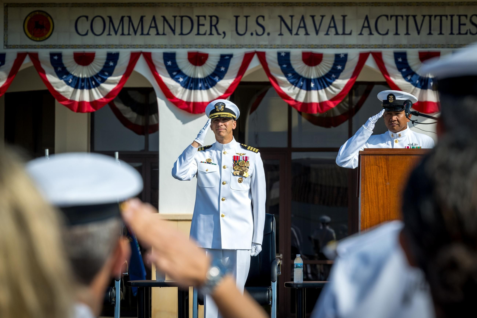 Las imágenes de la ceremonia de cambio de mando de EEUU en la Base de Rota