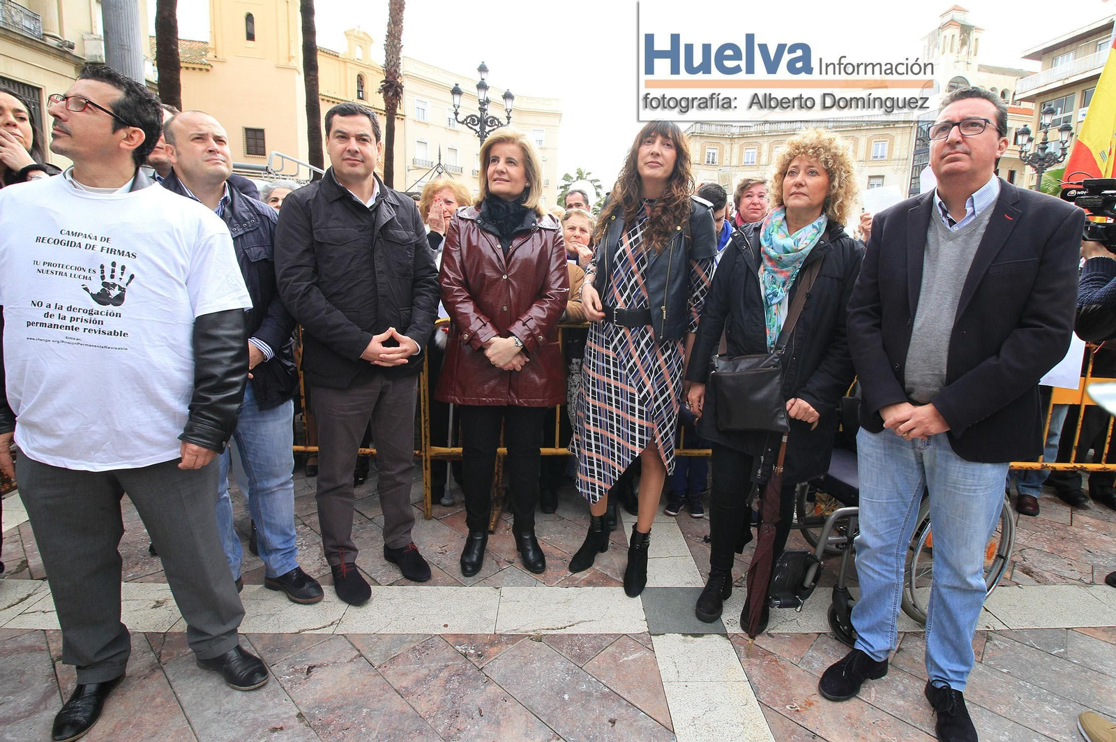 Imágenes de la manifestación contra la derogación de la prisión permanente revisable celebrada en Huelva