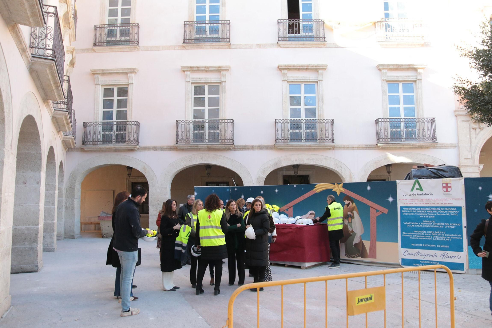 Así avanzan las obras de rehabilitación del Ayuntamiento de Almería