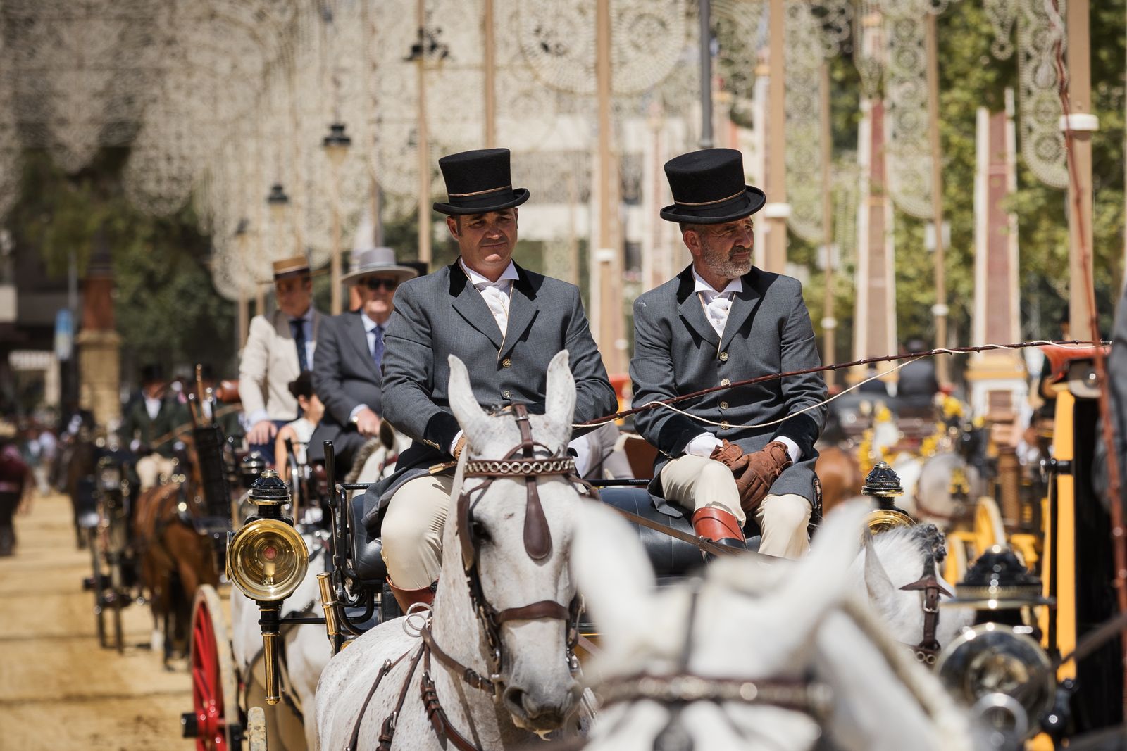 Calor y ambiente en el último día de la Feria de Jerez