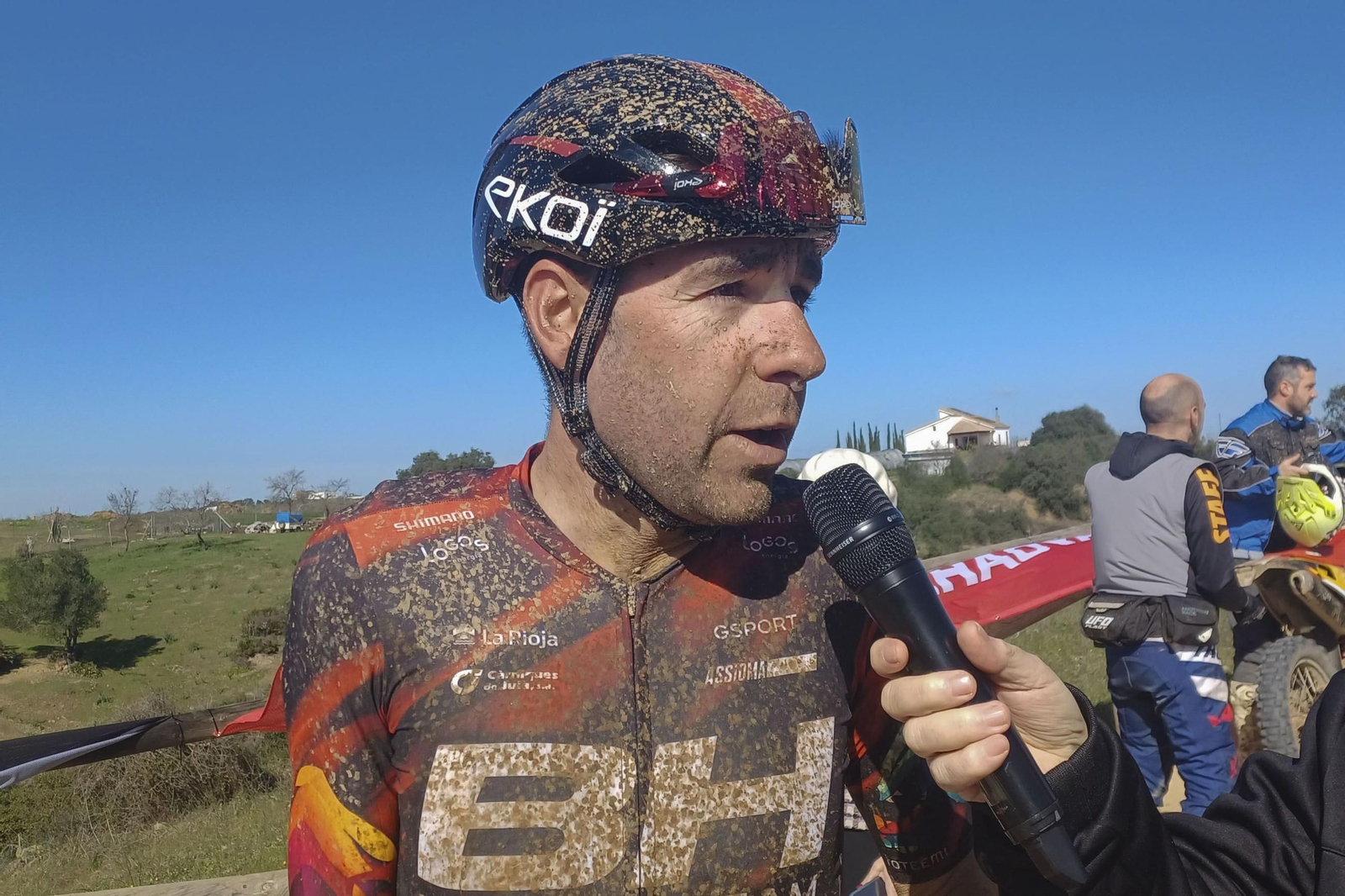 David Valero al término de una prueba.