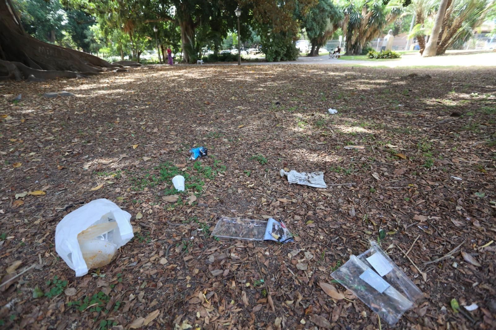 Suciedad en una de las zonas de Málaga