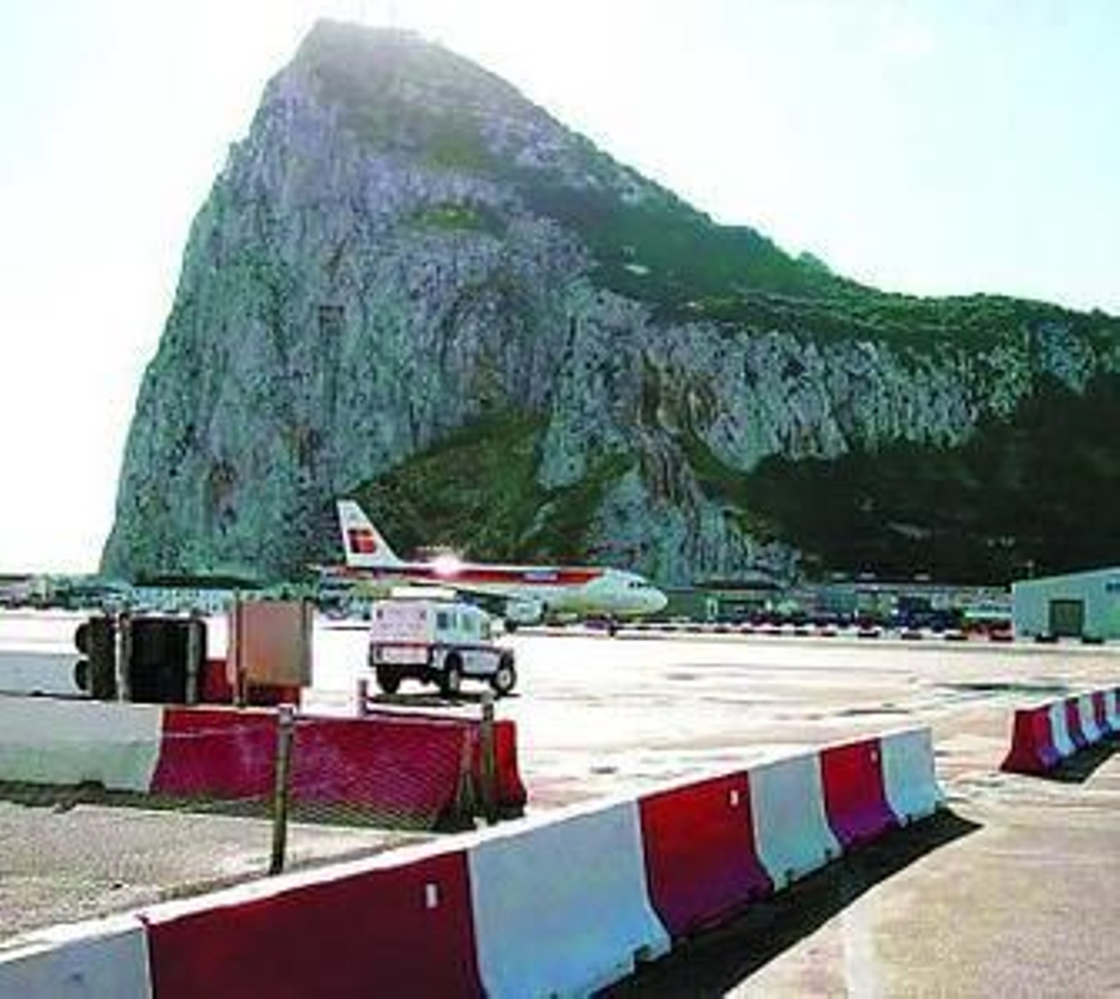 El avión de Iberia que cubría la ruta Gibraltar-Madrid.