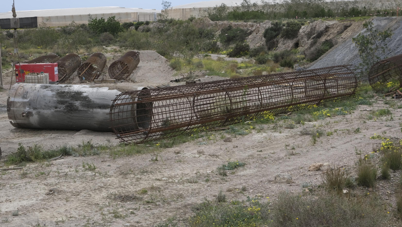 Imágenes de la visita a las obras del AVE en Almería.
