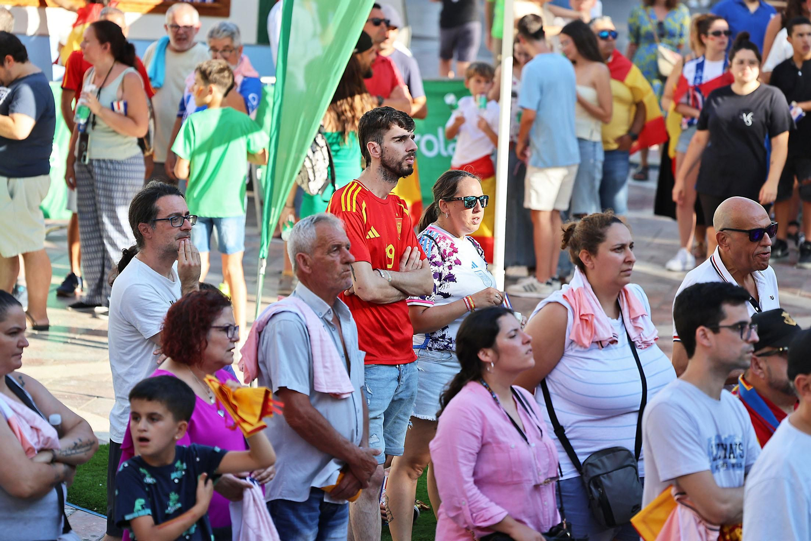 Imágenes de la Fan zone en Huelva de la Final de la Eurocopa entre Inglaterra y España Imágenes de la Fan zone en Huelva de la Final de la Eurocopa entre Inglaterra y España