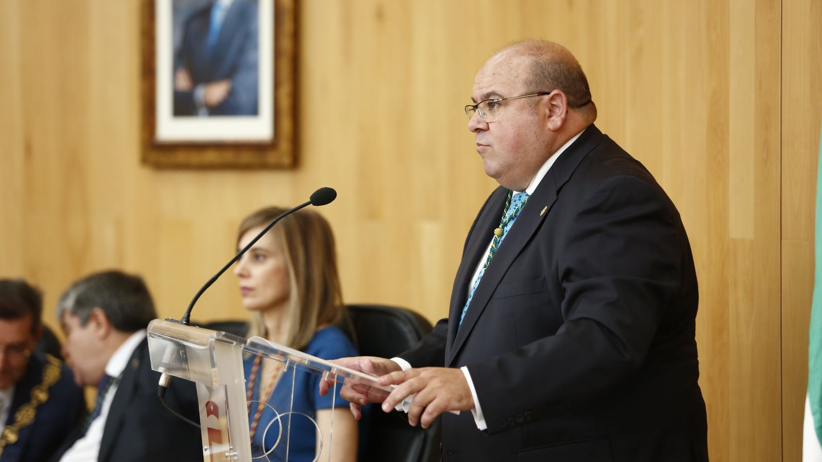 José Antonio Robles, durante su discurso