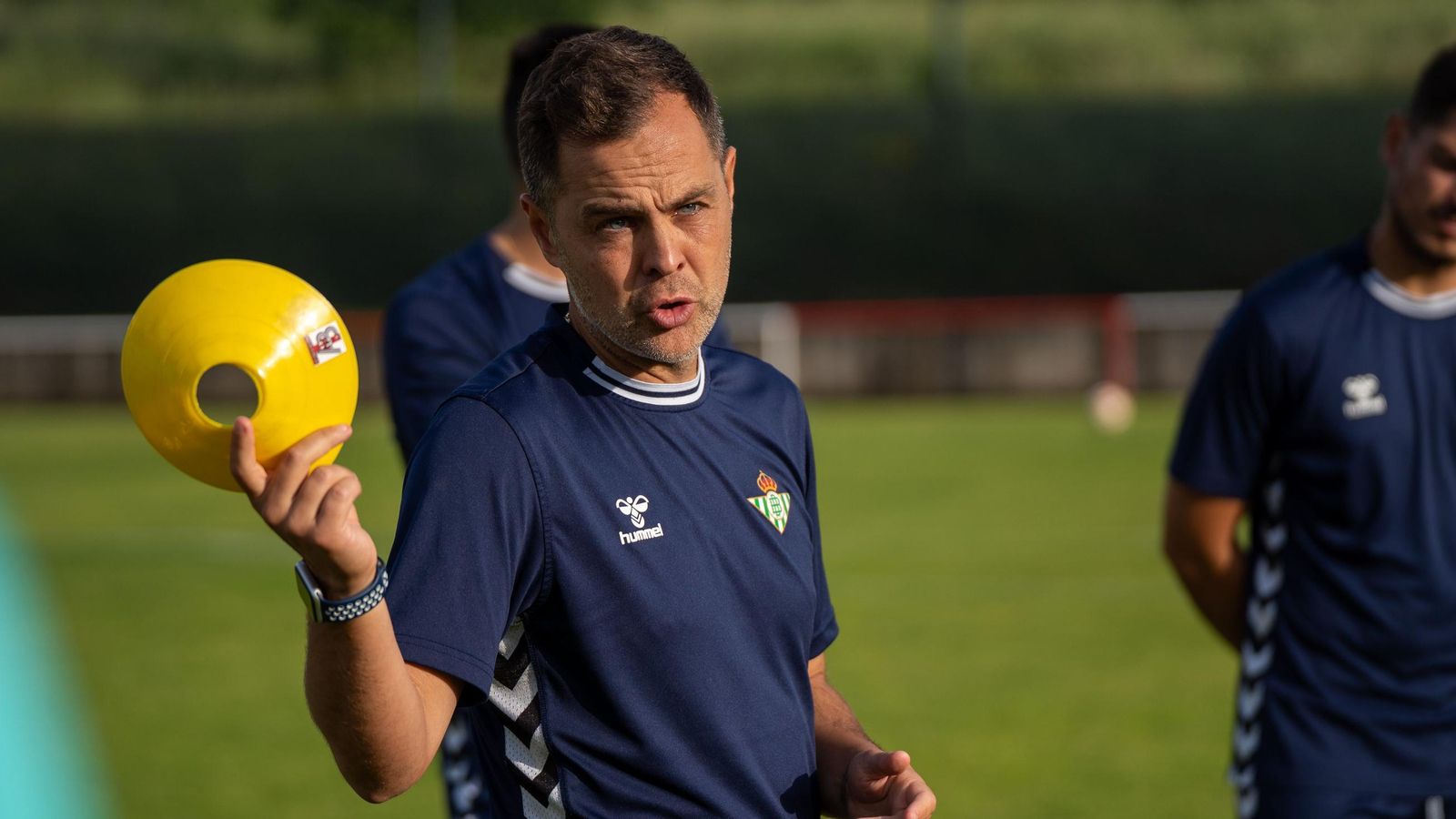 Dani Fragoso en la concentración del Betis Juvenil en Ponferrada