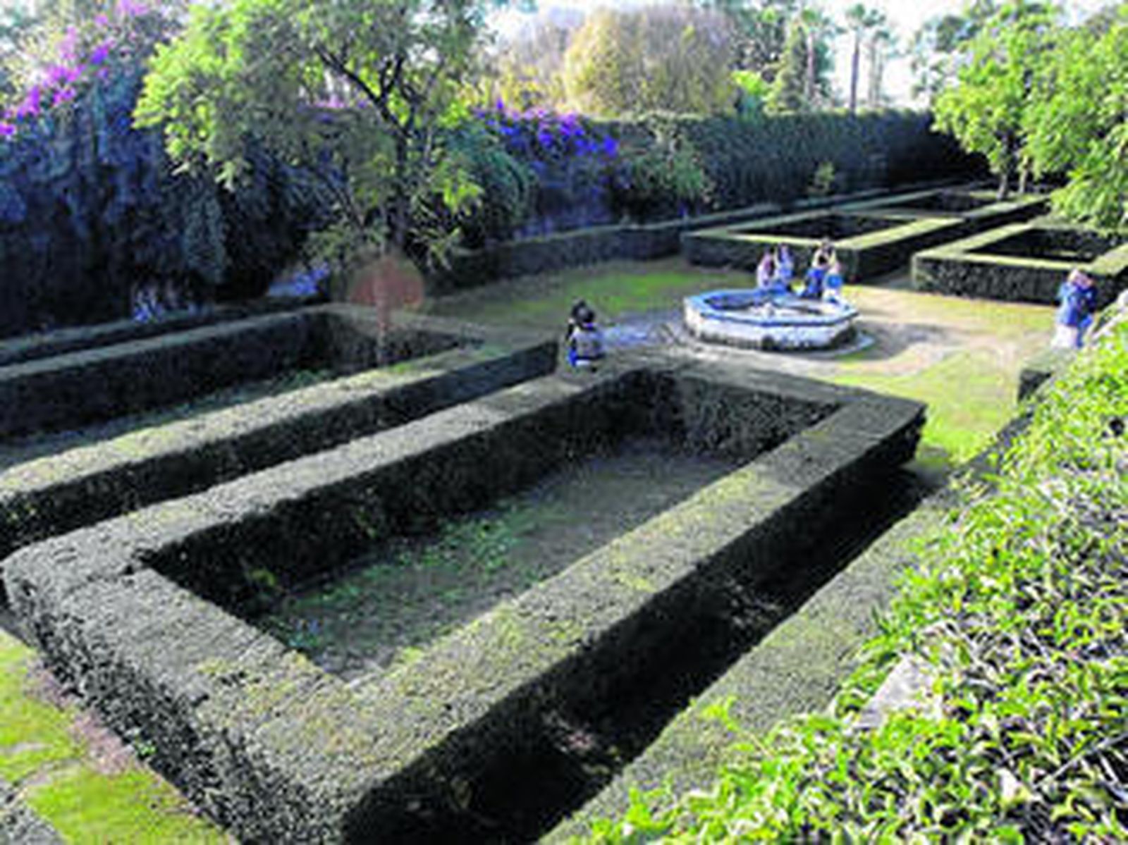 Una perspectiva de los jardines, en los que, por ahora, se han suspendido las visitas guiadas.