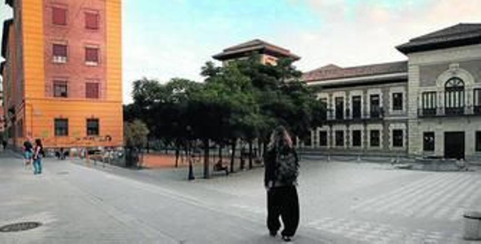 La Plaza de la Libertad, detrás de la Delegación del Gobierno de la Junta.