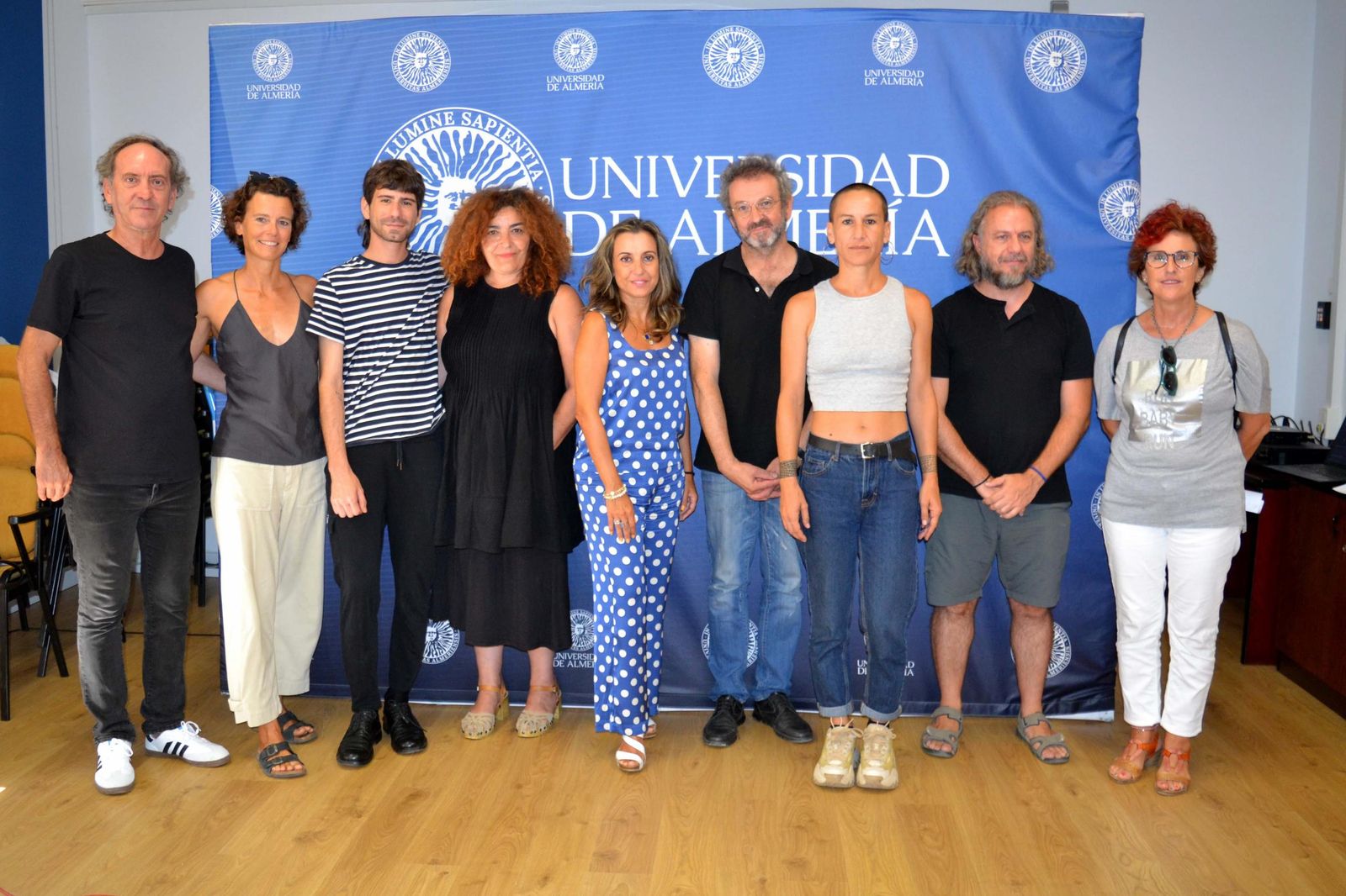 Fernando Barrionuevo, Rosa Muñoz, Elisa Álvarez, Javier Flores, Ángel García Roldán, Marit Schmeling, Estela García, Jonathan García y Amable Marín.
