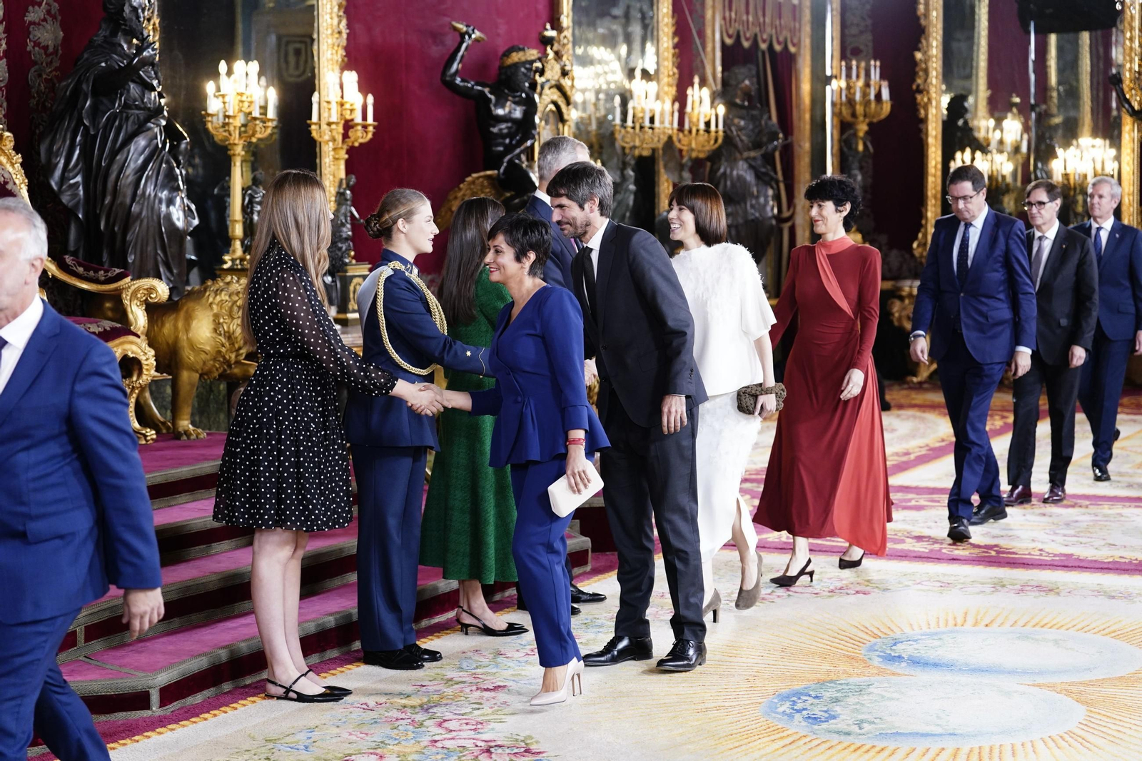 Las fotos de la recepción del Rey por el 12 de octubre