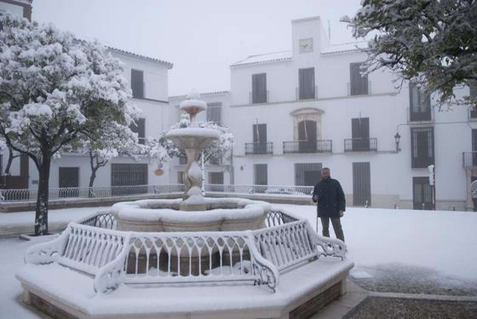 Las imágenes de las nevadas en la provincia de Sevilla