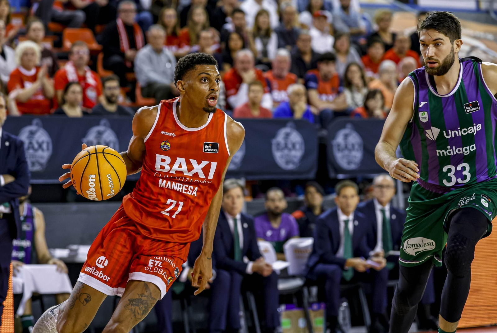 El Baxi Manresa-Unicaja, en fotos