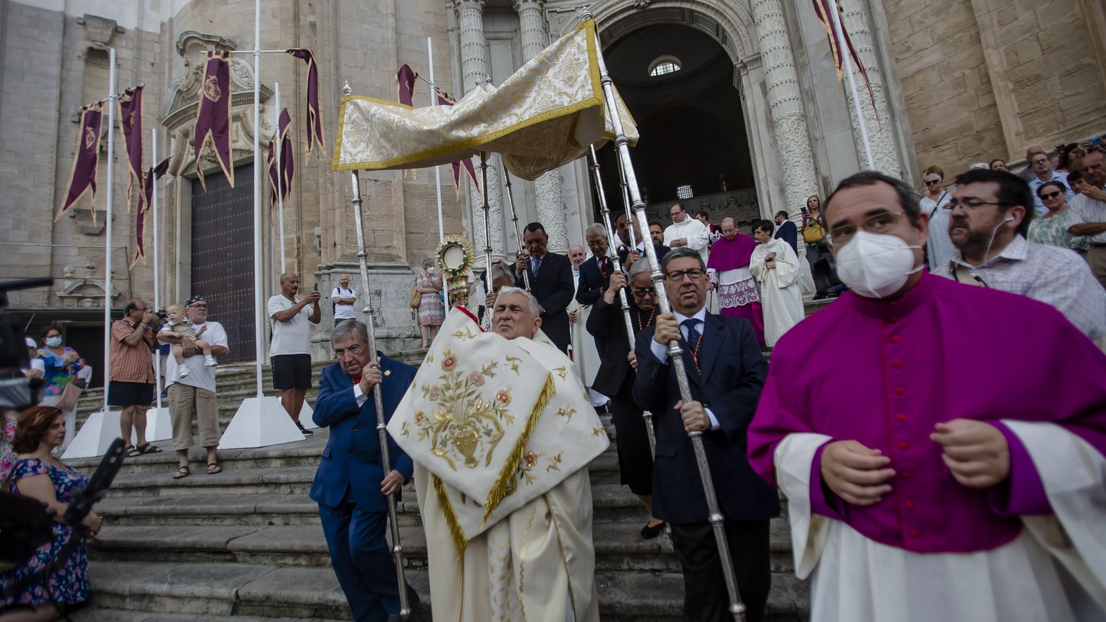 Las imágenes de la procesión del Corpus