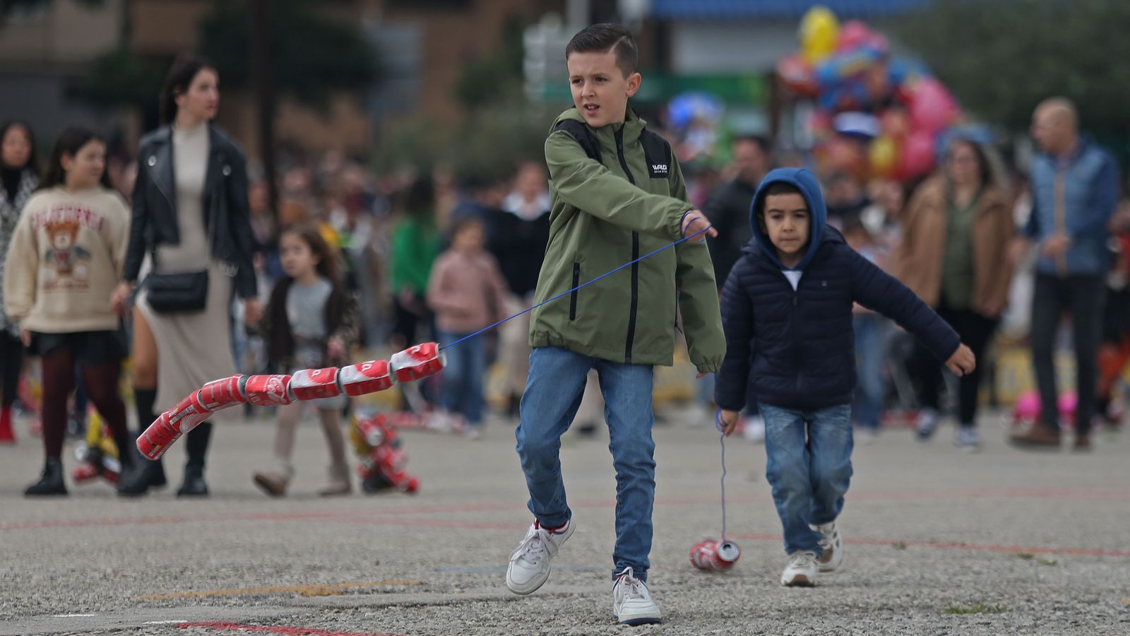 Fotos del arrastre de latas en Algeciras