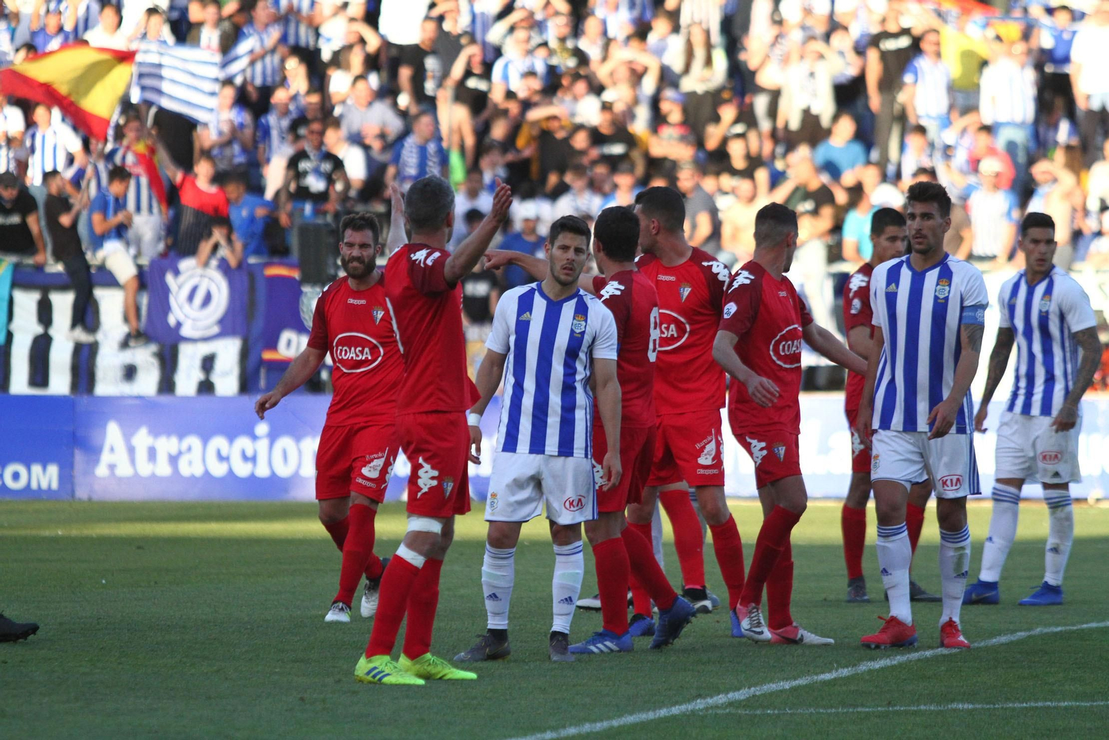 Imágenes del encuentro entre el Recreativo de Huelva y el San Fernando