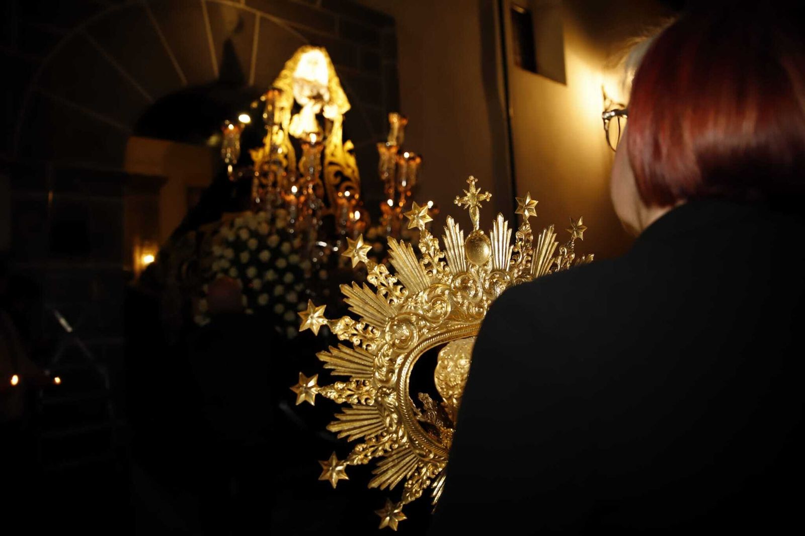 Viernes santo en Villanueva de Córdoba: la procesión de la Soledad en imágenes