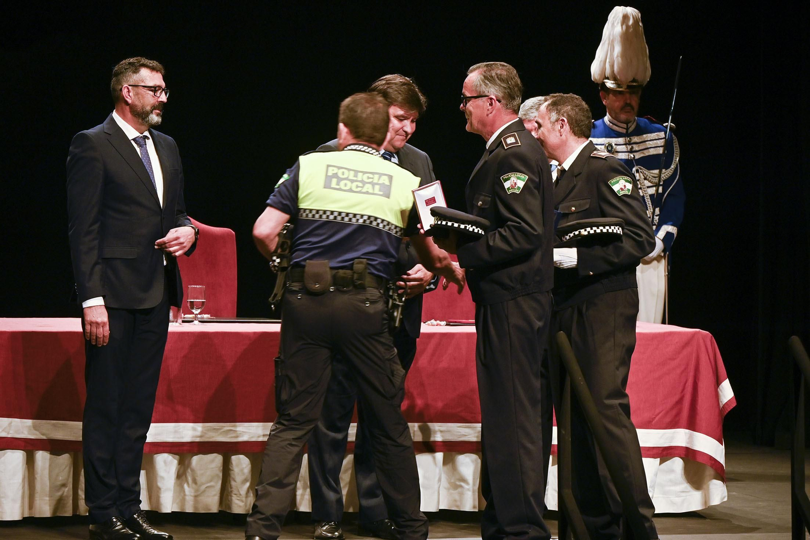 Imágenes del acto del Día de la Policía Local de Huelva