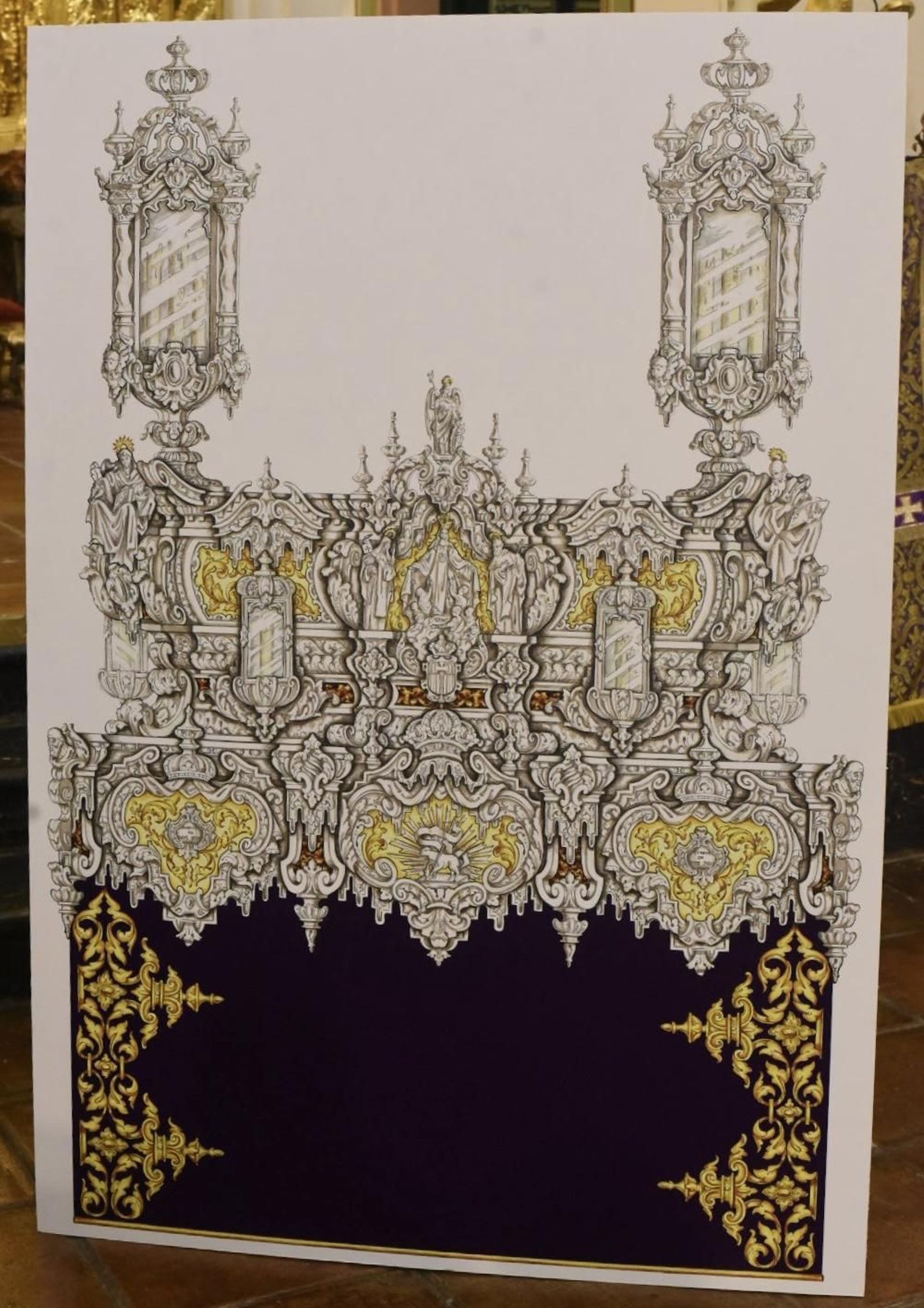 La Quinta Angustia de Córdoba presenta el diseño del paso del Señor del Soberano Poder