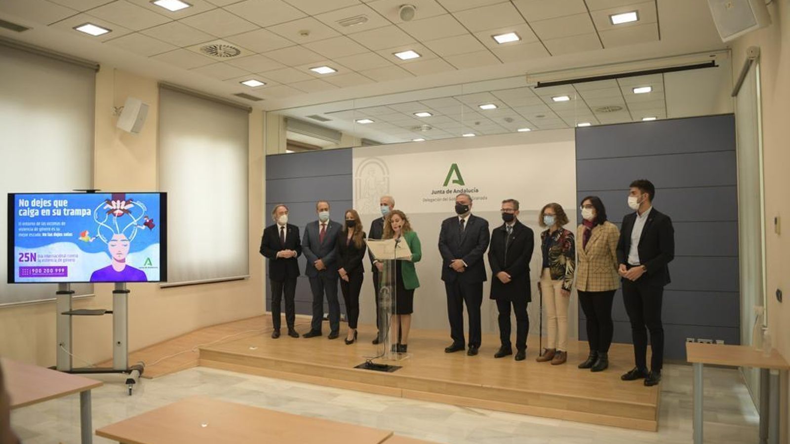 Lectura del manifiesto en la Junta