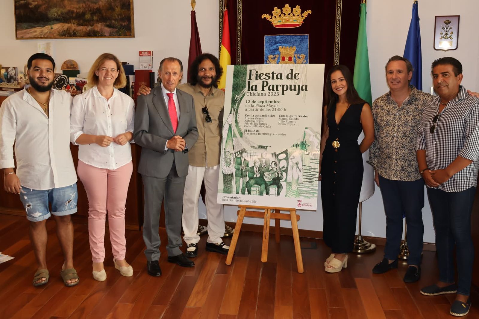 Una imagen de esta rueda de prensa, celebrada en Alcaldía.