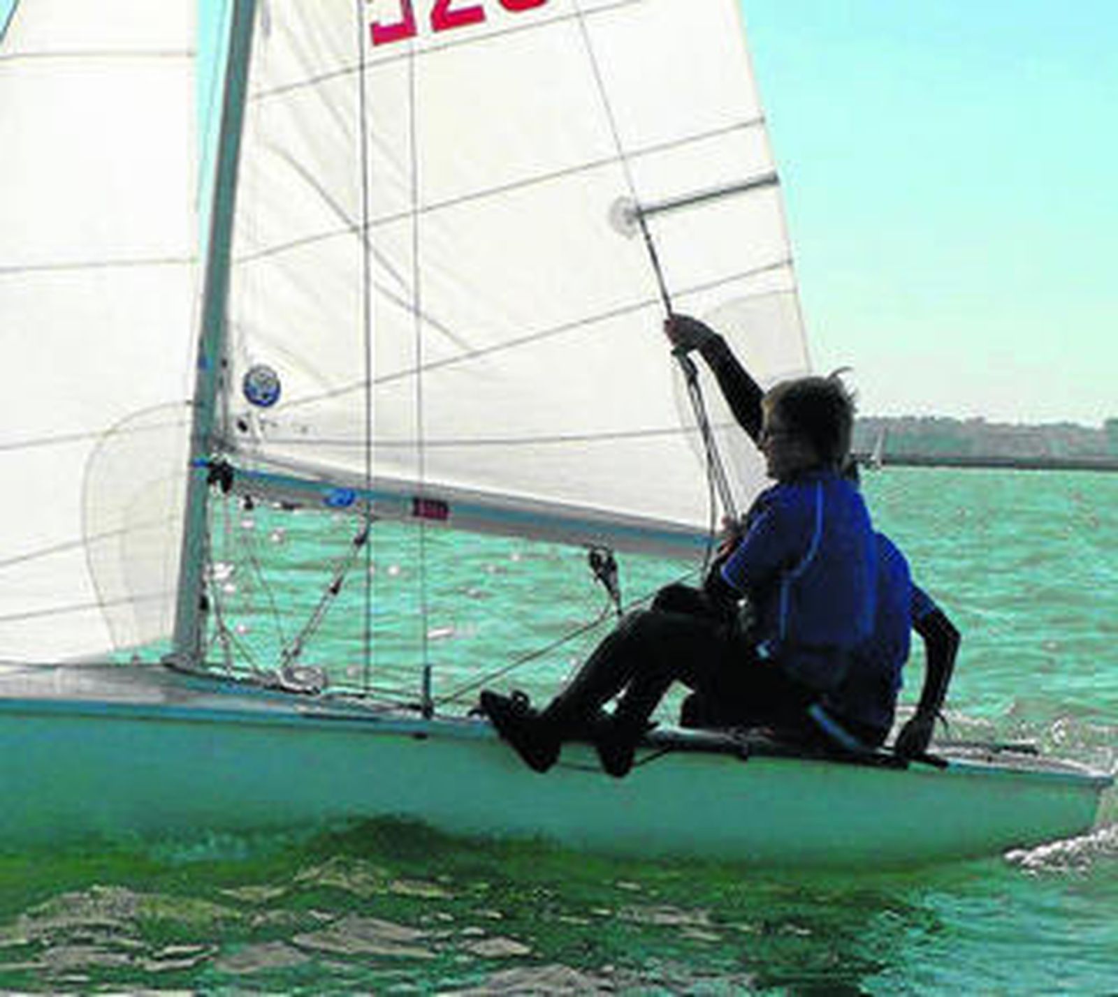Los onubenses, en pleno esfuerzo durante la competición.