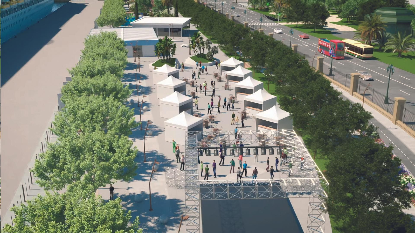 El futuro diseño del muelle-ciudad de Cádiz