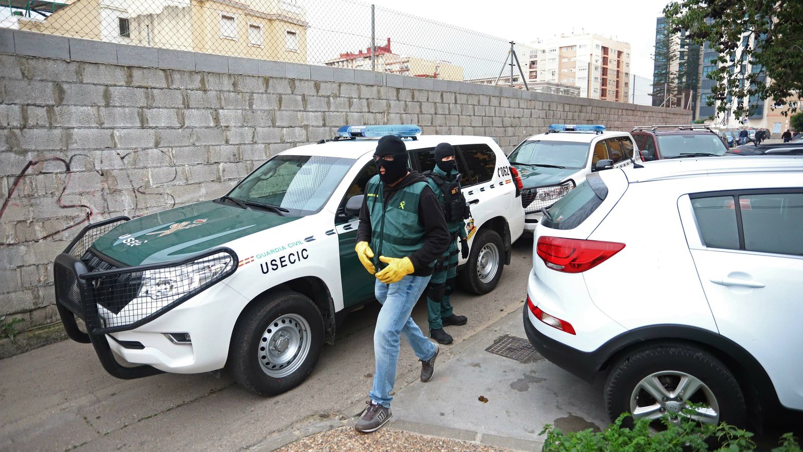 Un centenar de agentes de la Guardia Civil han participado en la Operación Martimén.